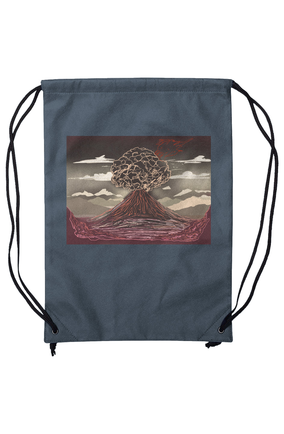 Non-Woven Volcano Drawstring Backpack