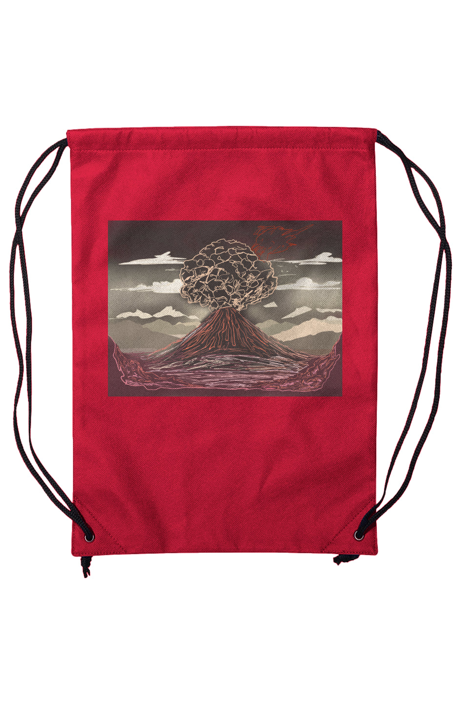 Non-Woven Volcano Drawstring Backpack