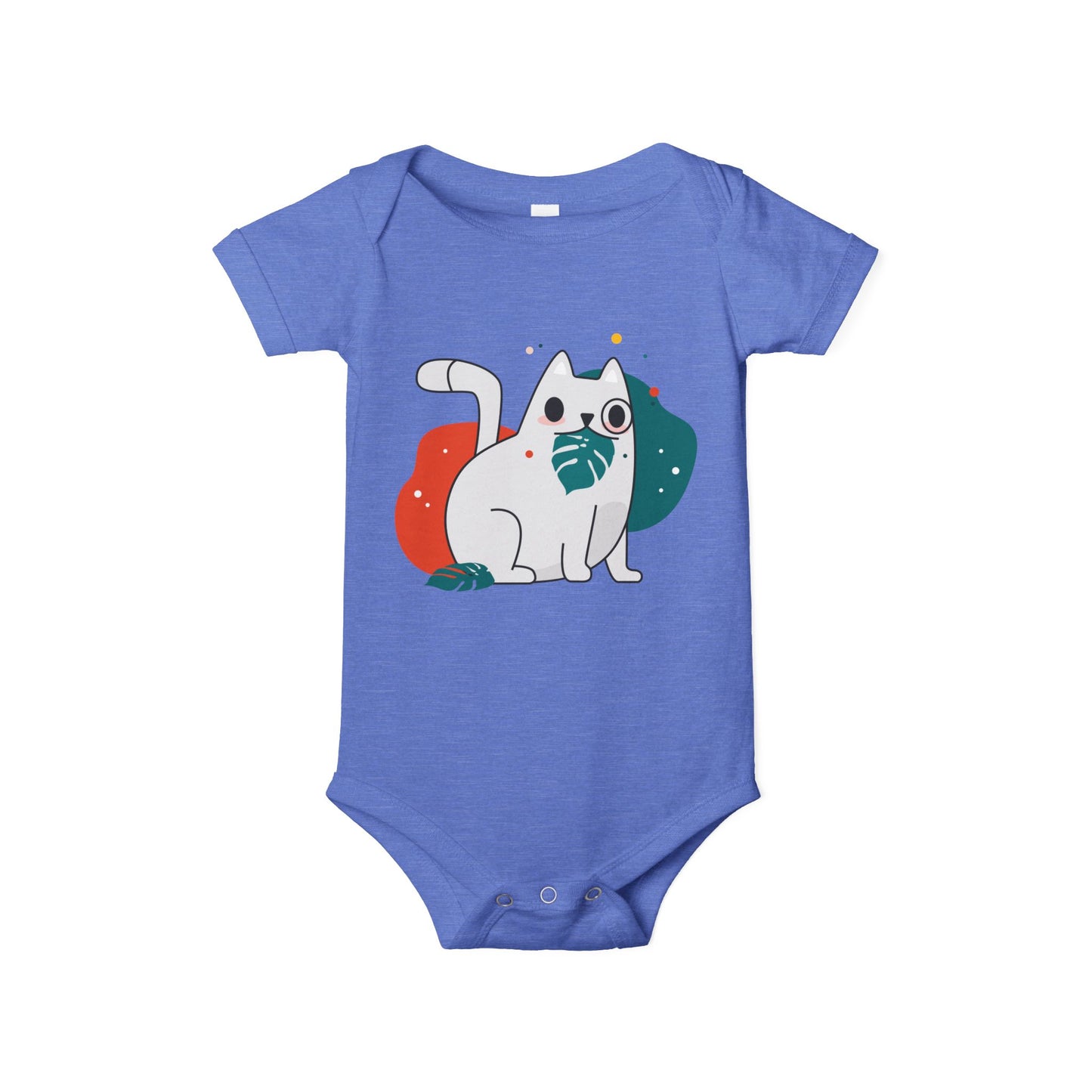 Cute Cat Infant Jersey One Piece - Adorable Baby Onesie for Animal Lovers