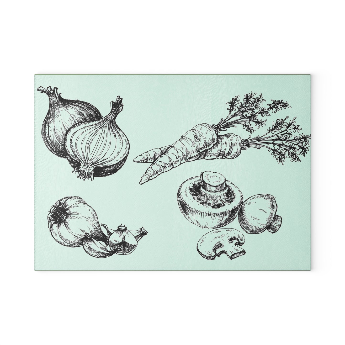 Elegant Vegetable Glass Cutting Board - Perfect for Home Cooking & Gifts