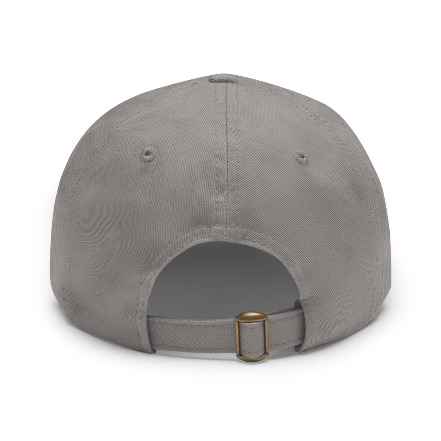 Skull Graphic Dad Hat with Leather Patch - Casual and Trendy Cap for Everyday Wear