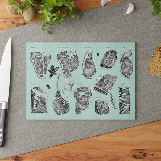 Glass Cutting Board - Meat