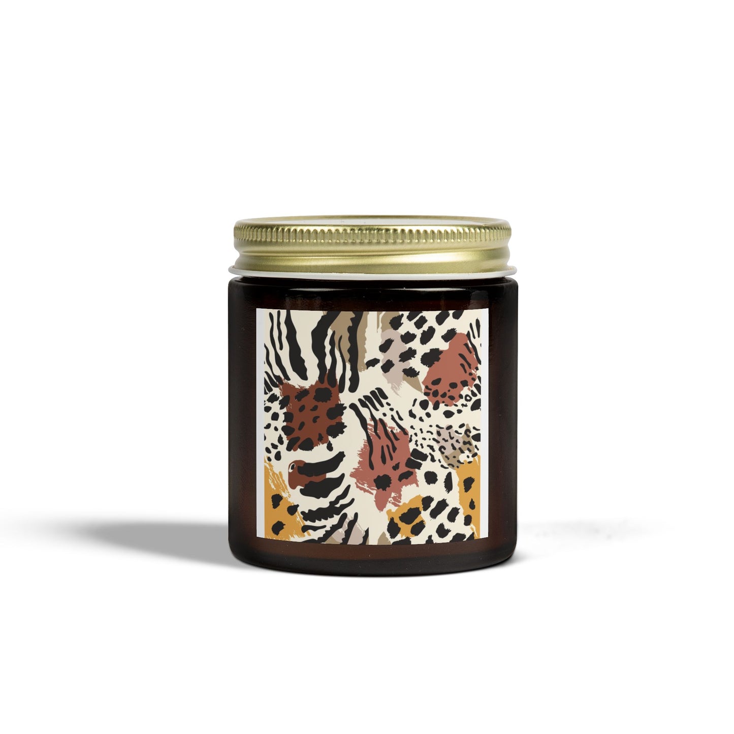 Animal Print Scented Candle - Coconut Apricot Wax