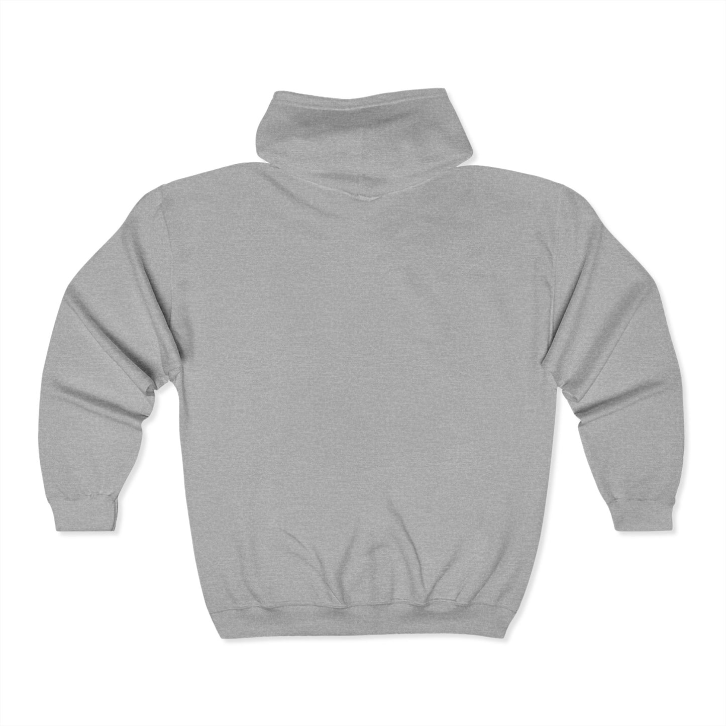 Unisex Heavy Blend™ Floral Zip Hoodie - Cozy White Sweatshirt for Everyday Comfort