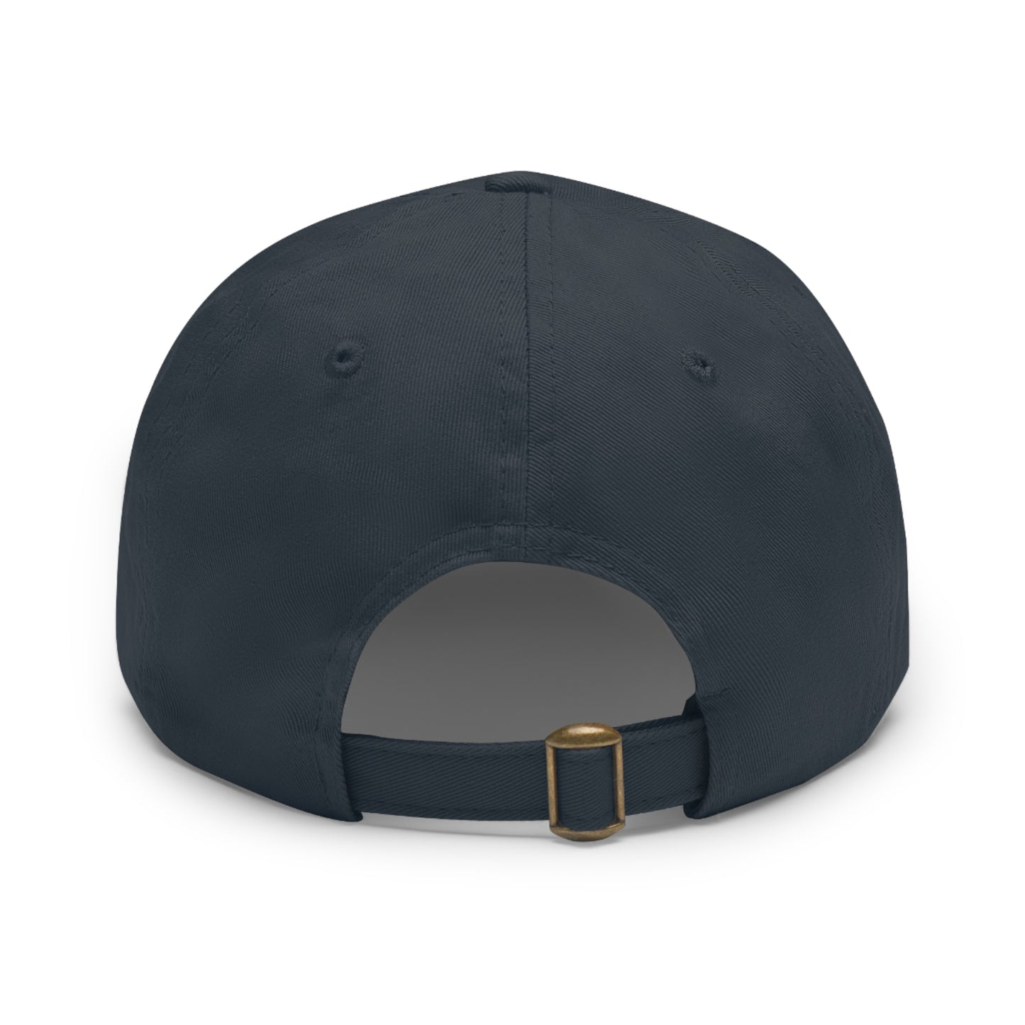 Skull Graphic Dad Hat with Leather Patch - Casual and Trendy Cap for Everyday Wear