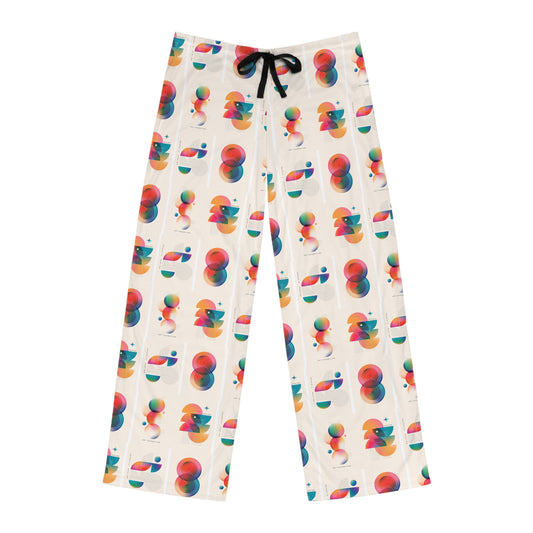 Colorful Abstract Men's Pajama Pants - Comfortable Lounge Wear for Relaxation and Sleep