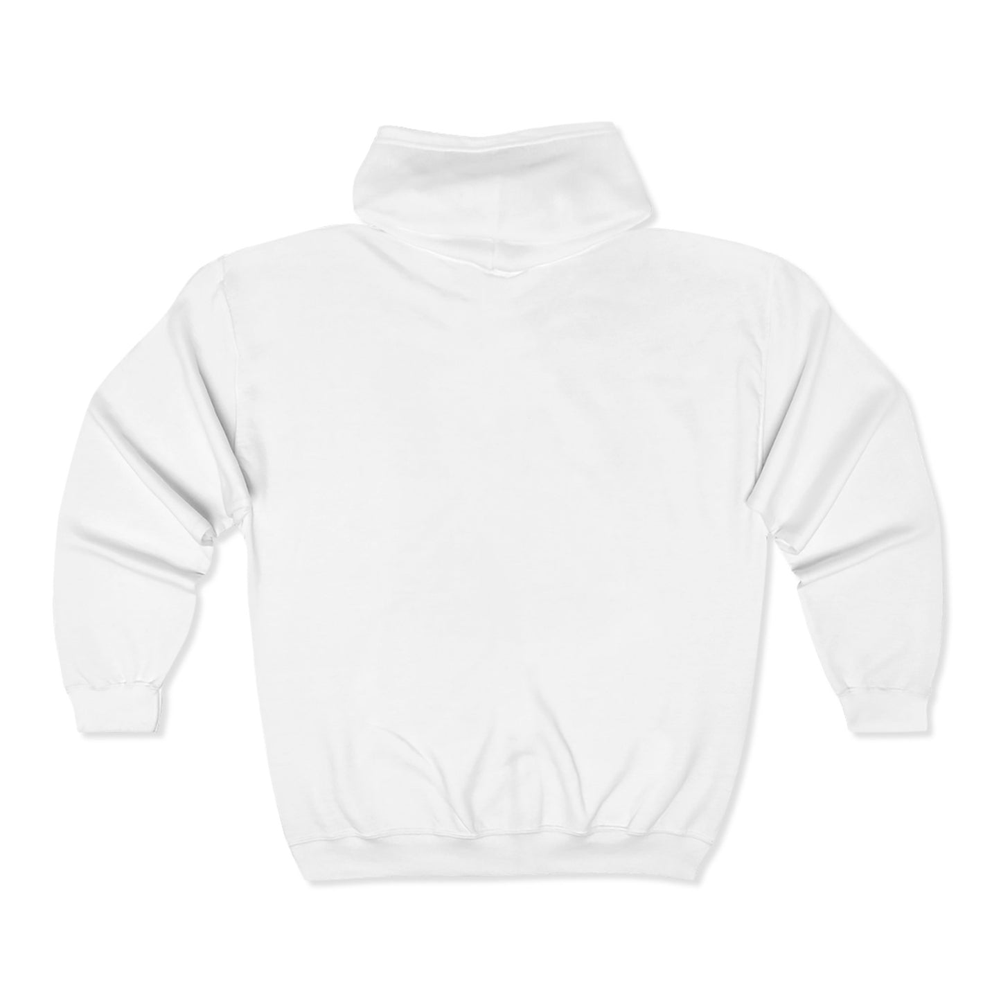 Unisex Heavy Blend™ Floral Zip Hoodie - Cozy White Sweatshirt for Everyday Comfort
