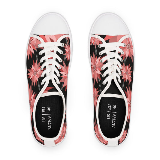 Copy of Floral Pattern Women's Low Top Sneakers - Stylish Comfort for Every Occasion