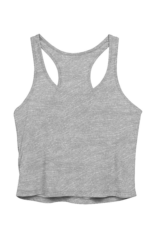 Ladies' Sheer Cropped Racer Tank
