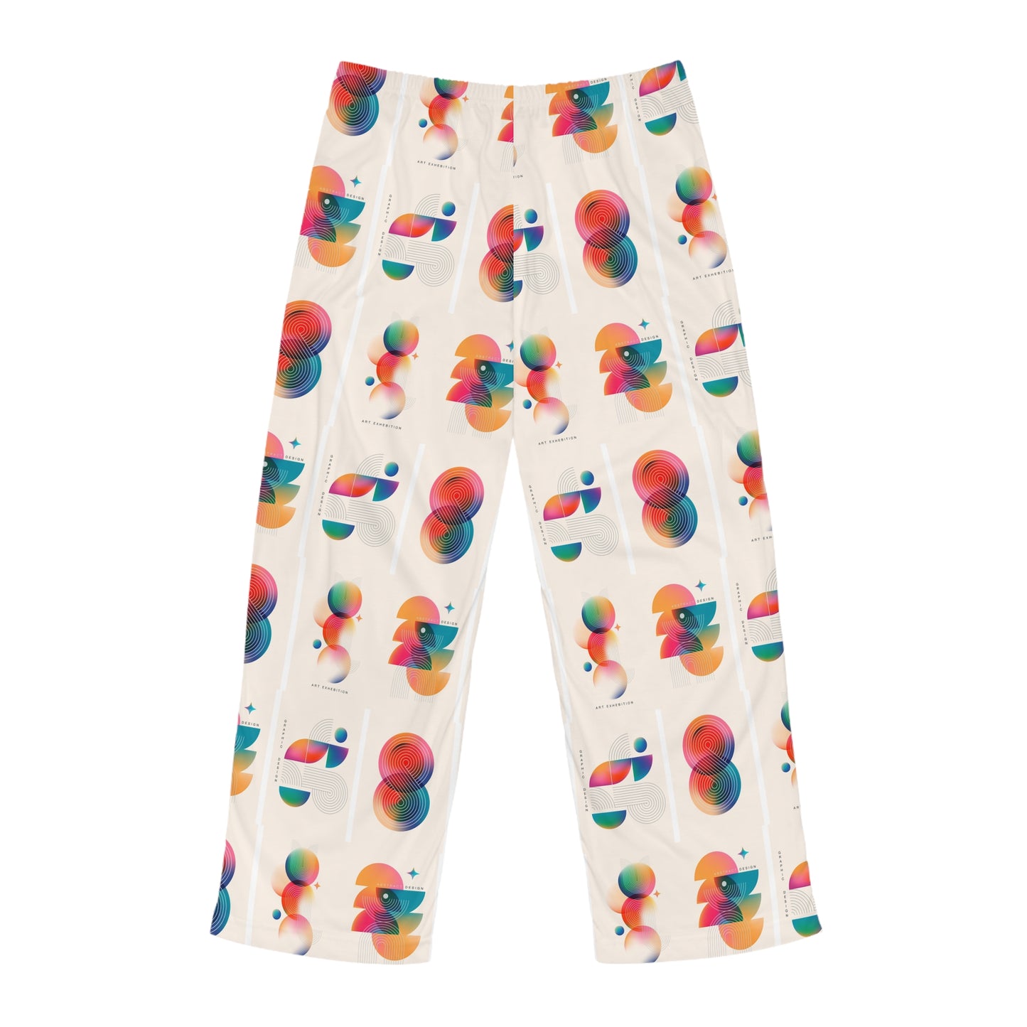 Colorful Abstract Men's Pajama Pants - Comfortable Lounge Wear for Relaxation and Sleep