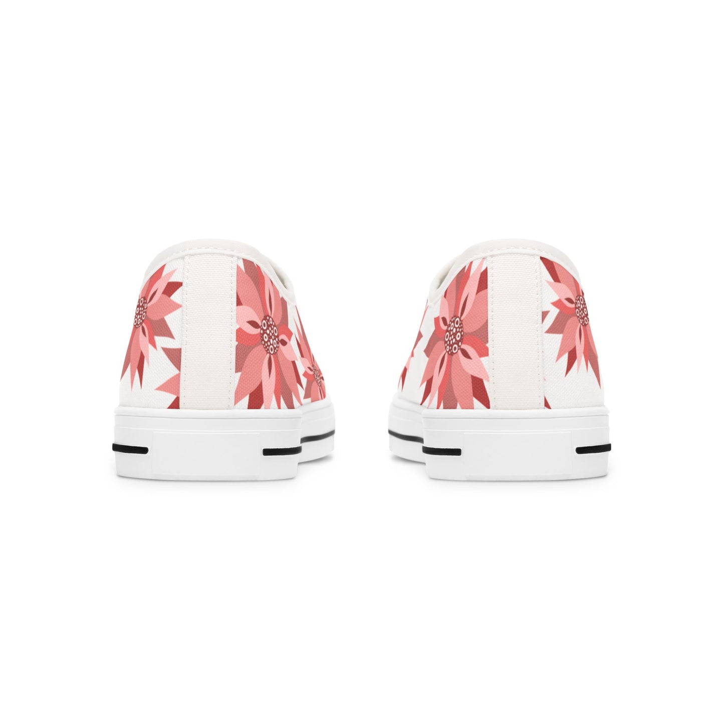 Floral Pattern Women's Low Top Sneakers - Stylish Comfort for Every Occasion