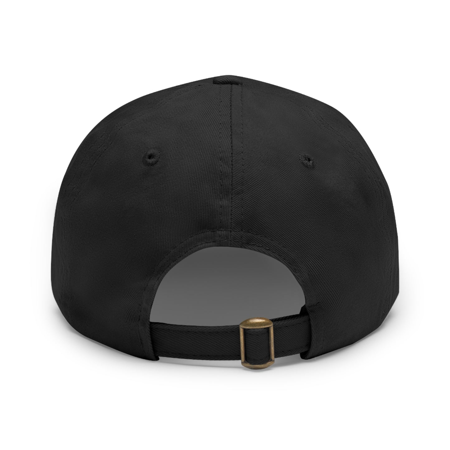 Skull Graphic Dad Hat with Leather Patch - Casual and Trendy Cap for Everyday Wear