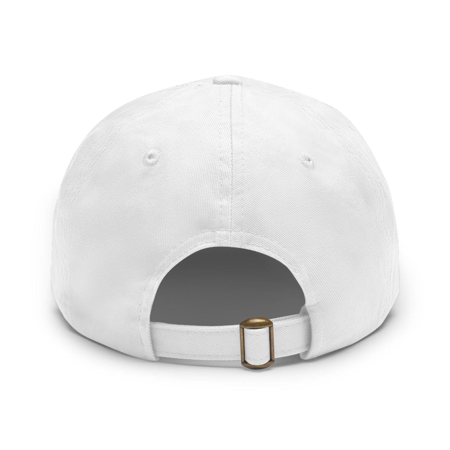 Skull Graphic Dad Hat with Leather Patch - Casual and Trendy Cap for Everyday Wear