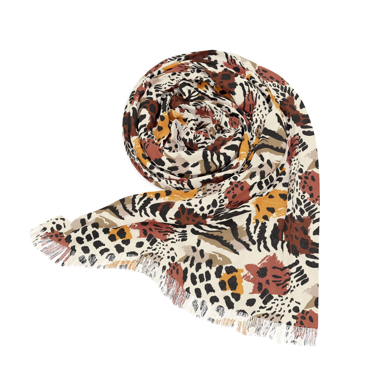 Tiger Print Light Scarf